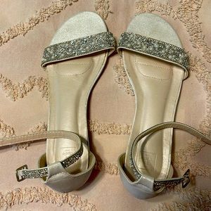Starlet wedding flats from David’s Bridal.  Worn once.  Excellent condition.